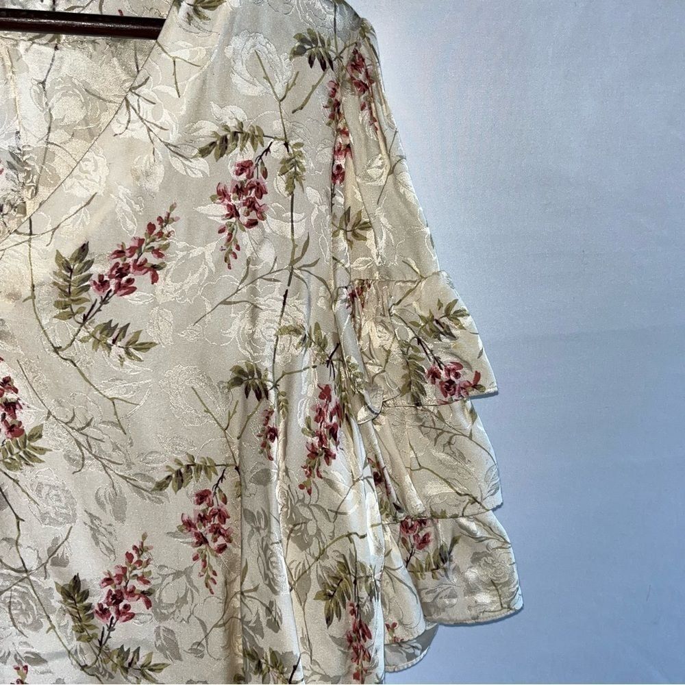 Rebecca Taylor Floral Short Sleeve Blouse - Picture 4 of 8